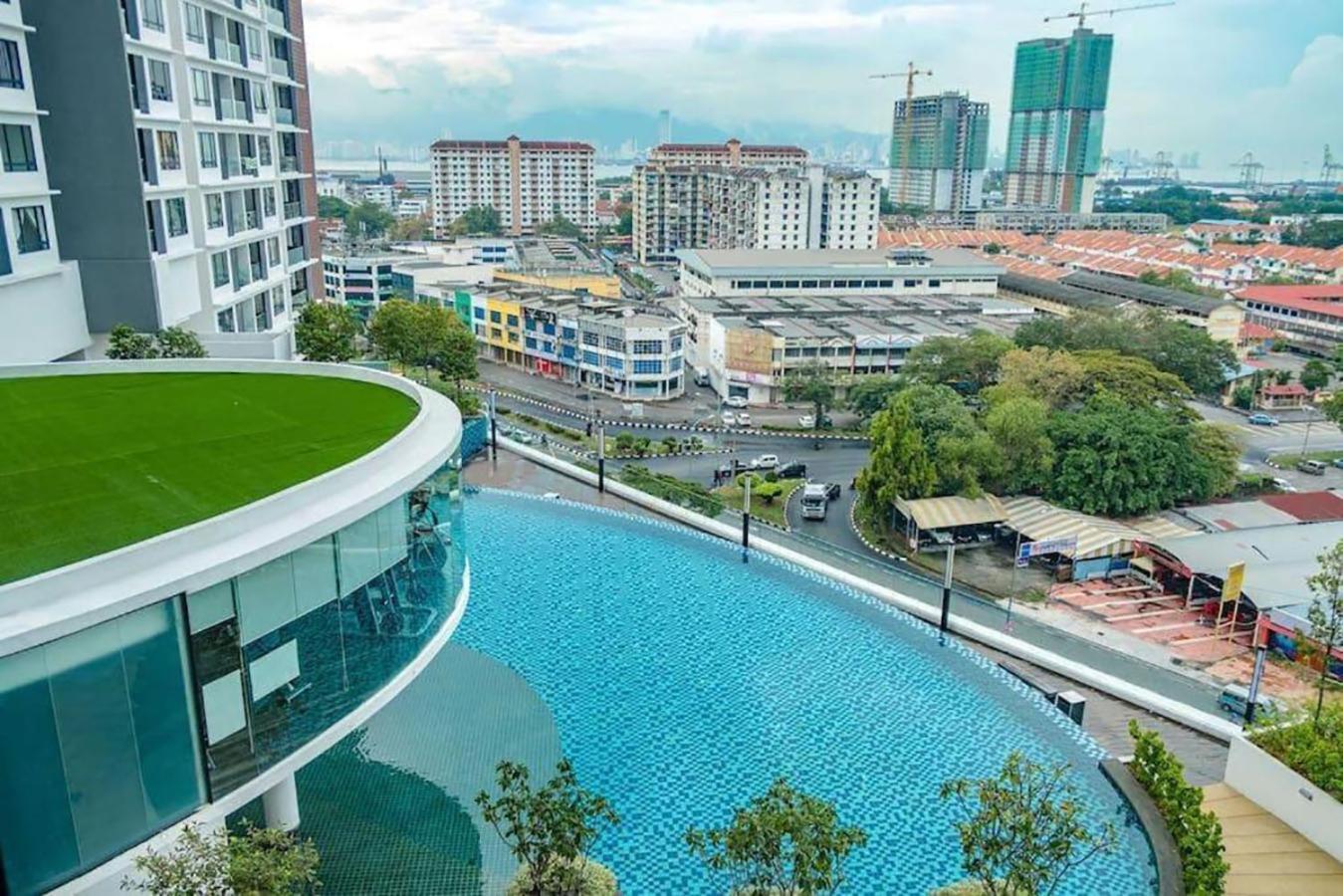 Blue Aesthetic Luxury Seaview 3 Min Drive Sunway Apartman Butterworth Kültér fotó